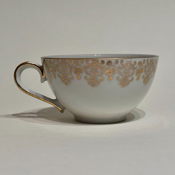 Porzellanmalerei Parbus Bavaria Cobalt Blue 22K Gold Porcelain Demitasse Cup - Picture 3 of 15